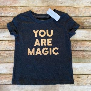 NWT Gymboree Baby 2T You Are Magic Tee Rose Gold